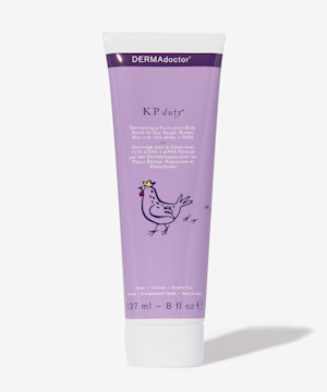 KP Duty Dermatologist Formulated Body Scrub for Dry, Rough, Bumpy Skin with 10% AHAs + PHAs